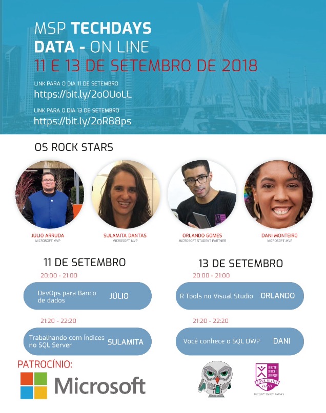 MSP Tech Days - 13/09 - @DaniMonteiroDBA